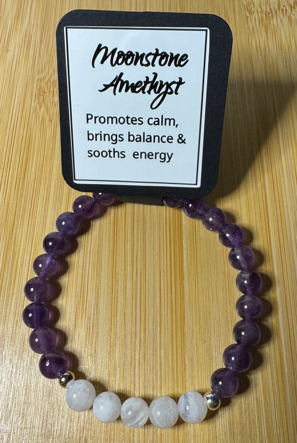 Moonstone and Amethyst 7 inch