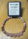 Botswana Agate and Rose Quartz 7 inch