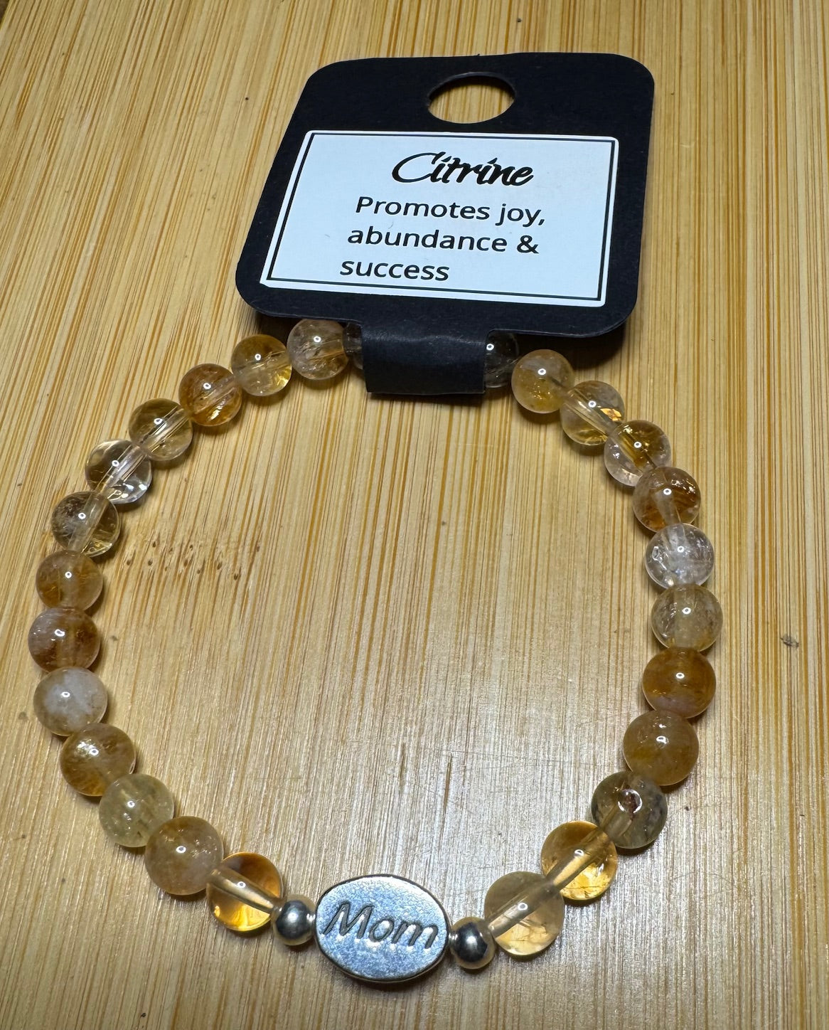 Citrine Charm Bracelet - MOM