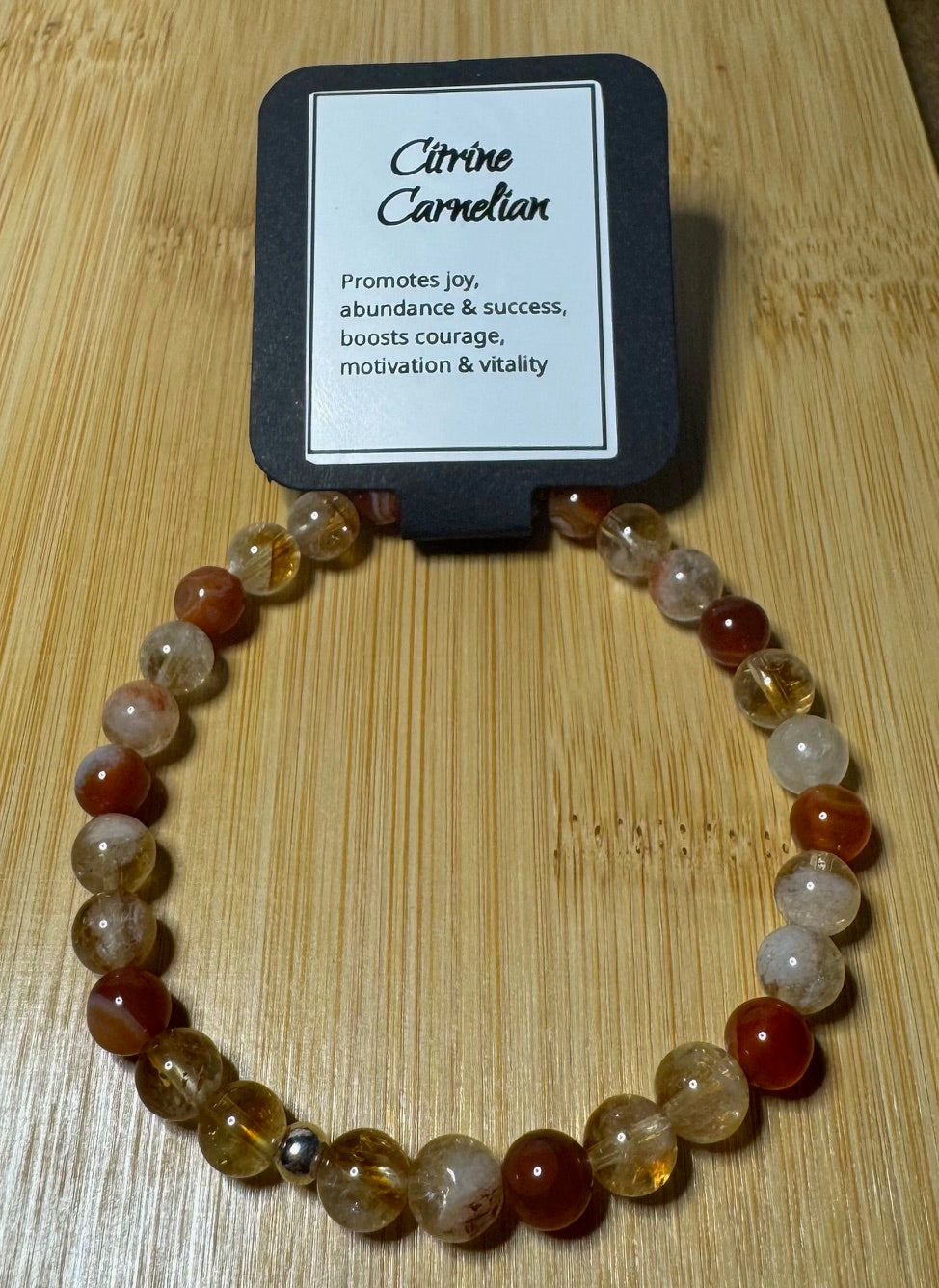 Citrine and Carnelian 7 inch
