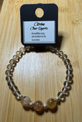 Citrine and Clear Quartz 7 inch Bracelet