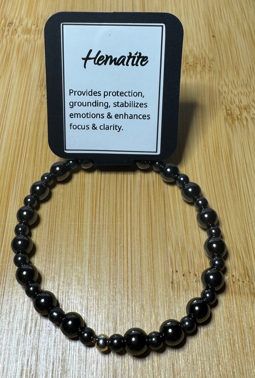 Hematite 7 inch