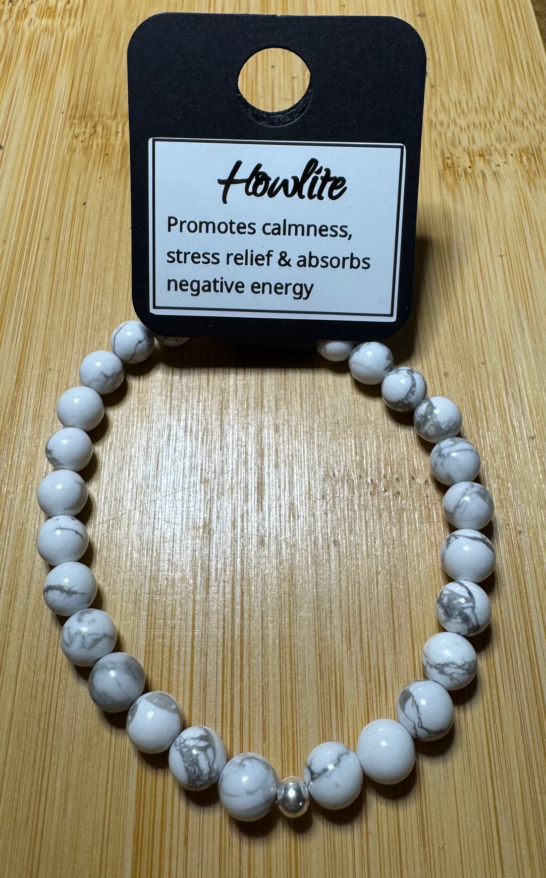 Howlite 8 inch Bracelet