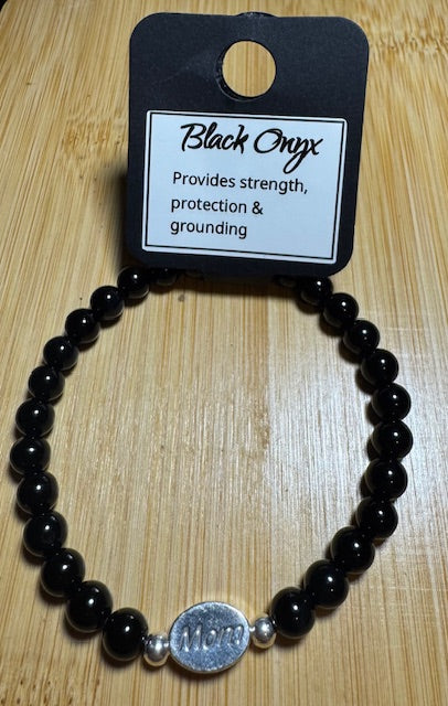 Black Onyx Charm - MOM