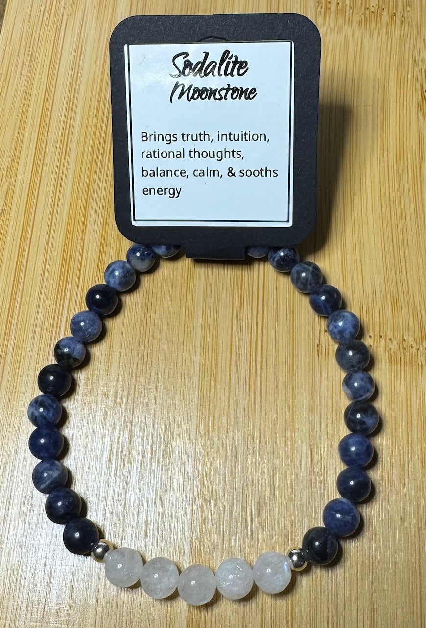 Sodalite and Moonstone 8 inch